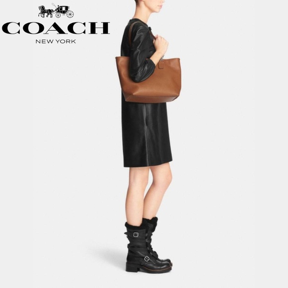 Coach Pebbled Leather Shoulder Bag - Picture 1 of 16